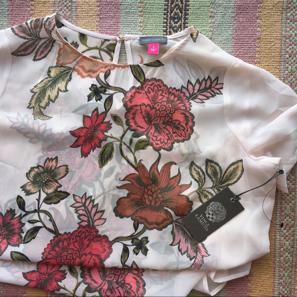 *SOLD* 🎉HP!🎉NWT Vince Camuto Boho Sheer Dress - Picture 2 of 8